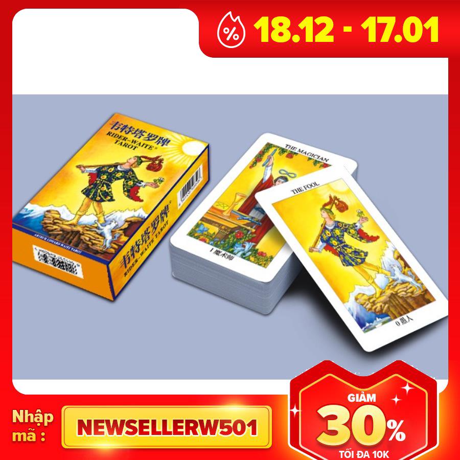 Bộ Bài Radiant Rider-Waite Tarot – Tin Edition H28 Cao Cấp