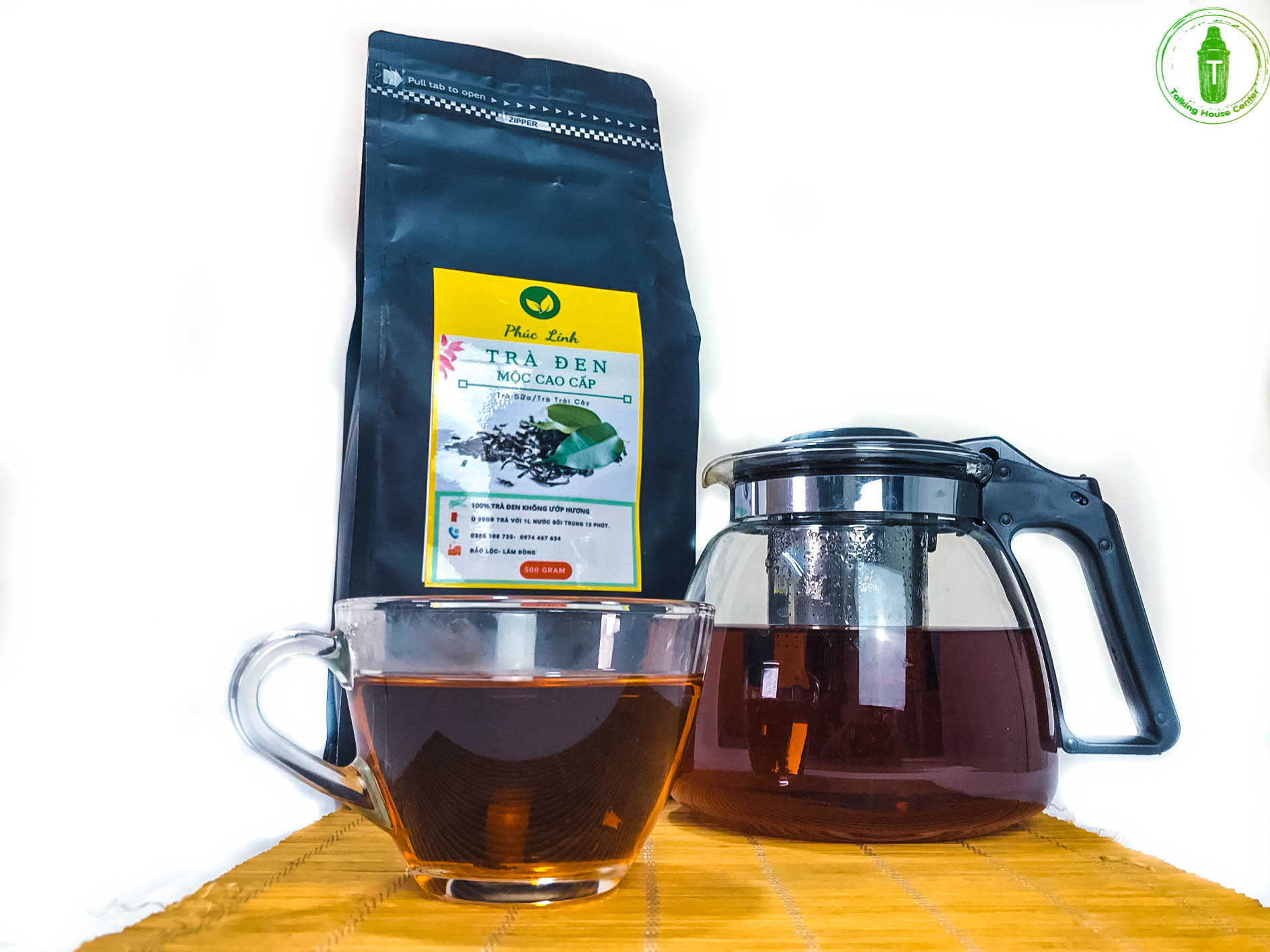[HCM]Trà đen mộc Phúc Linh gói 500gr