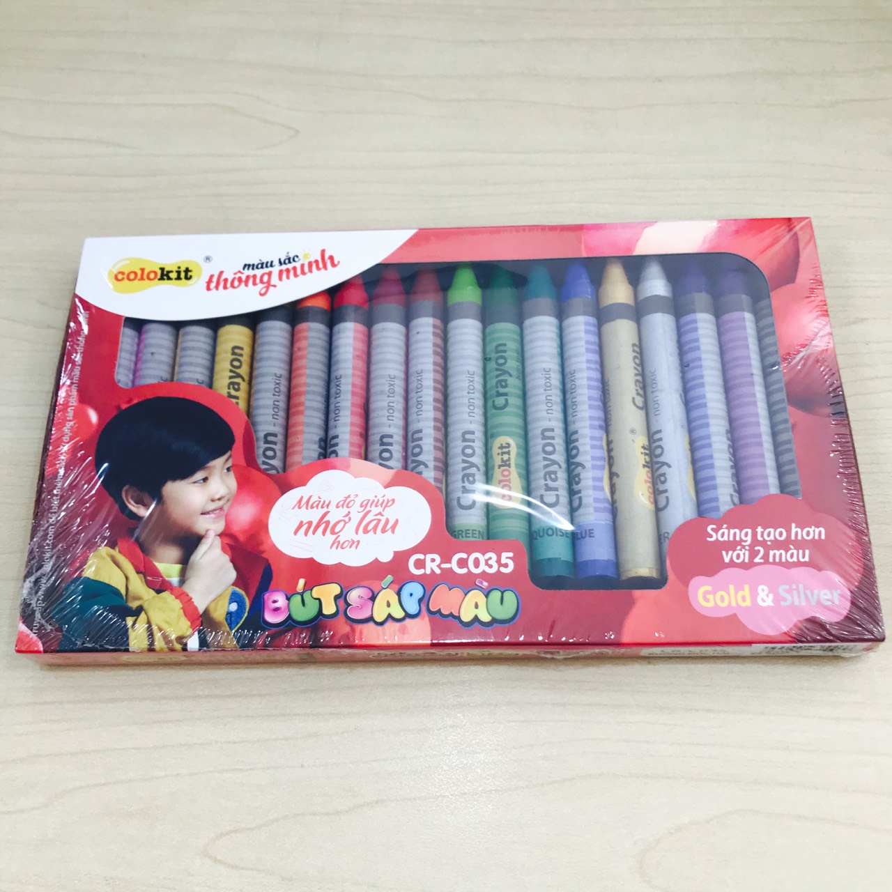 [HCM]Bút sáp màu Jumbo Colokit CR-C035 (18 màu)