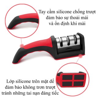 Mài dao 3 khe tay cầm