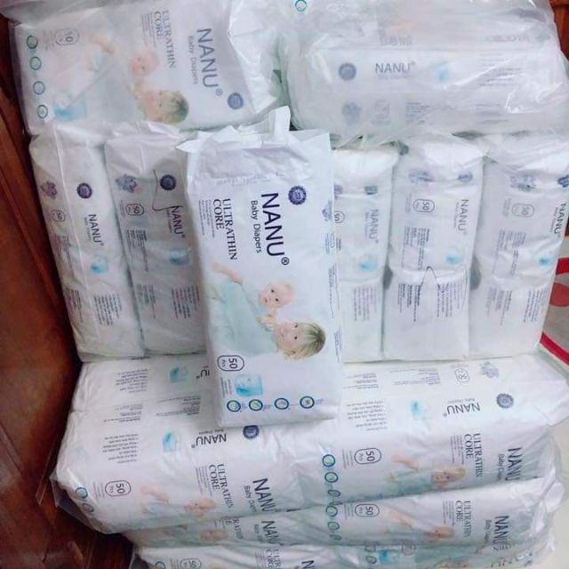 Tả quần nanu siêu thấm hút 50 miếng size l/xl/xxl/xxxl