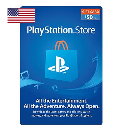| Giao Hàng Trong 3 Phút | Thẻ PlayStation PSN 50 USD Hệ US