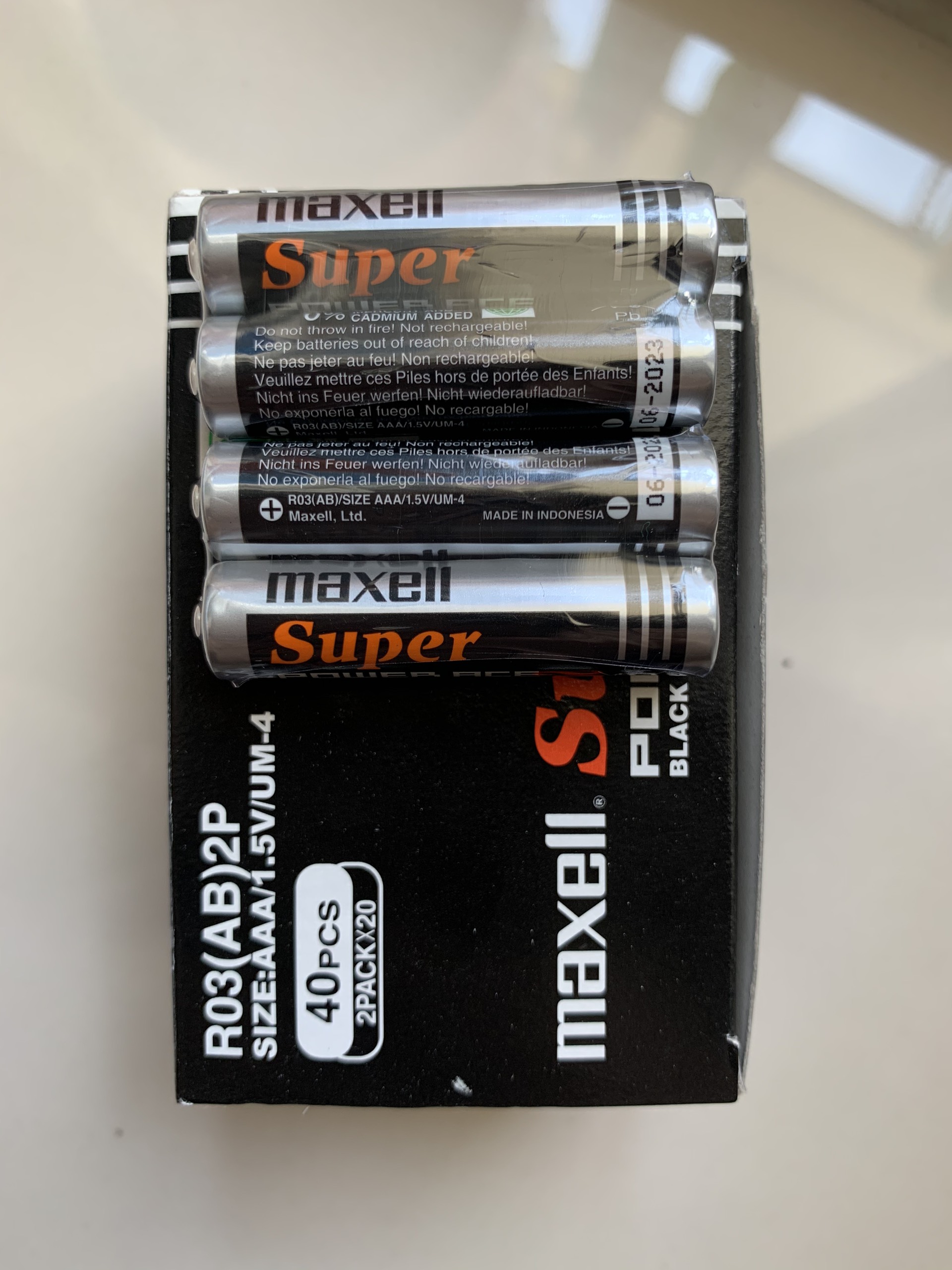Pin Tiểu nhỏ AAA (3A) Maxell 1.5V combo 4 viên, Nhật