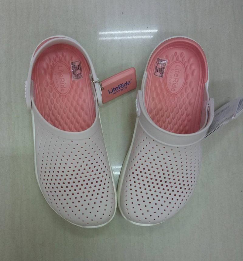 SỤC CROCS.. LITERIDE SIÊU MỀM ÊM (KEM/CAM)