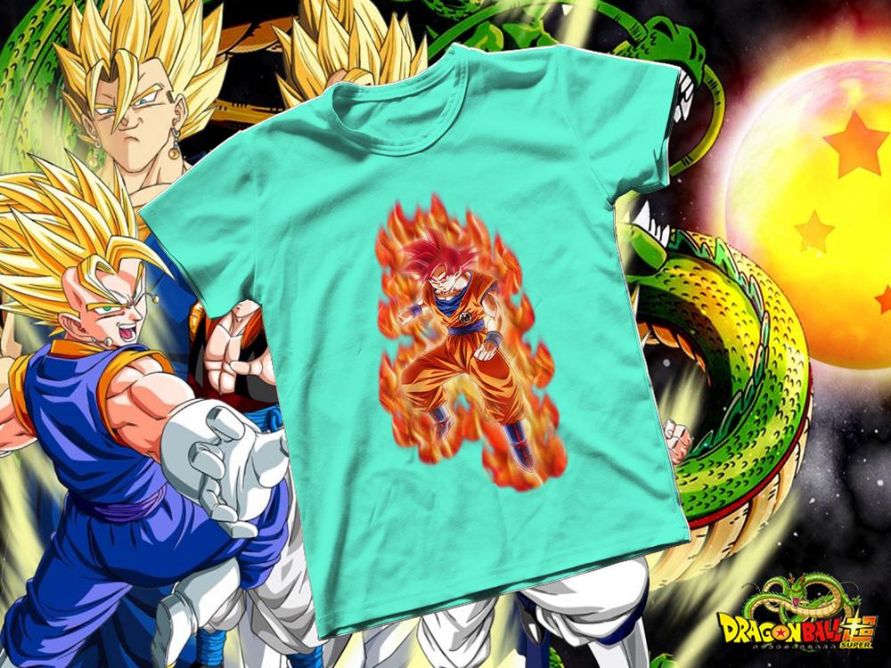 [HCM]Áo thun Cotton Unisex - Anime - Dragon Ball - Songoku SSJ Legend