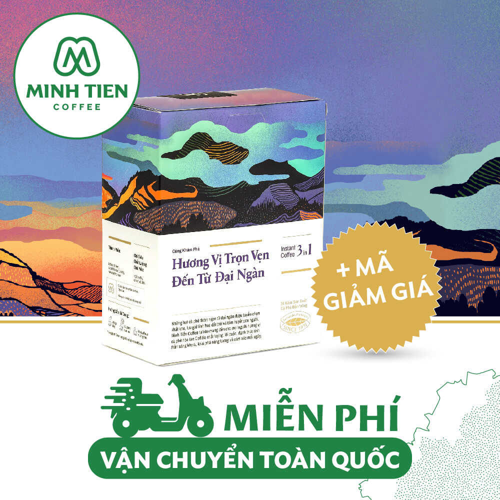 Cà phê hòa tan Coffilia  3in1 - Vị nhẹ 324g ( 18gx18 gói)