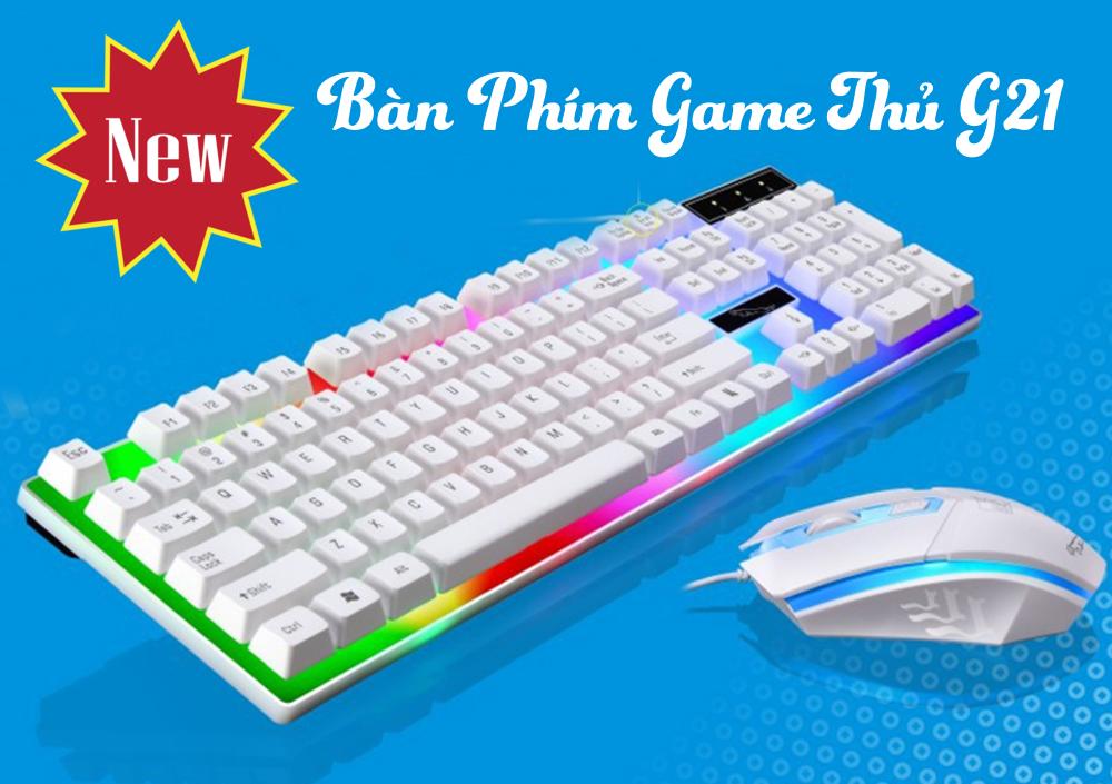 Bàn Phim Laptop, Ban Phim May Vi Tinh Gia Bao Nhieu, Bàn Phím Kèm Chuột G21 Led 7 Màu Full 104 Phím Hỗ Trợ Đầy Đủ Chức Năng, Độ Nảy Phím Tốt, Chống Nước Cao - Sale Giảm Giá Nhiều Ưu Đãi Khi Mua Online, Chế Độ Hậu Mãi Tốt Lỗi 1 Đổi 1. By Hana Korea