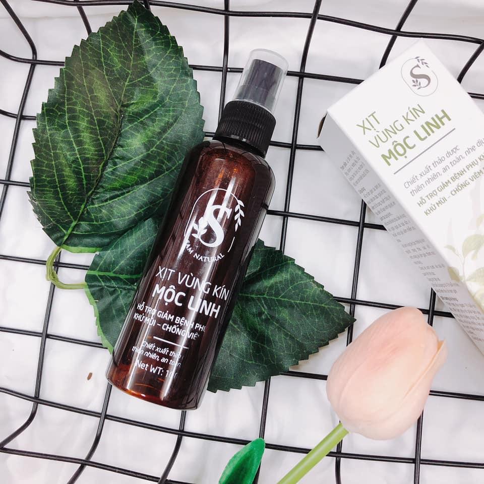 Xịt phụ khoa thảo dược - [Sam Natural]  Xịt vùng kín Mộc Linh 100 ml