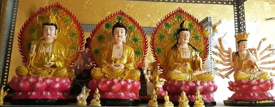 Bộ Tây Phương tam thánh 30cm