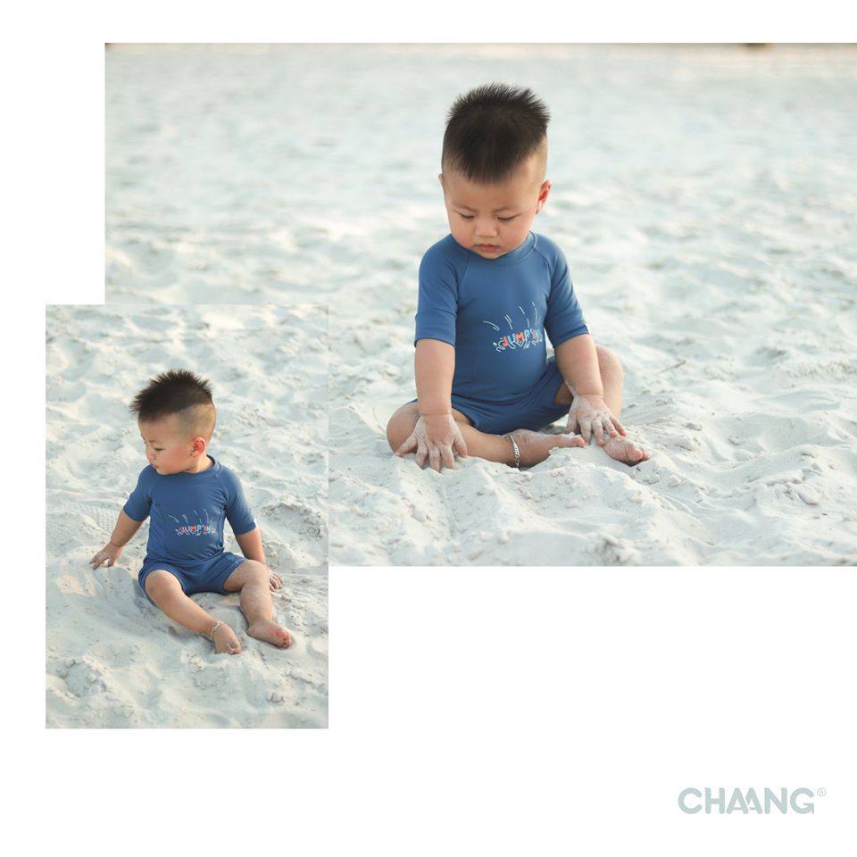 Bộ bơi liền Chaang xanh