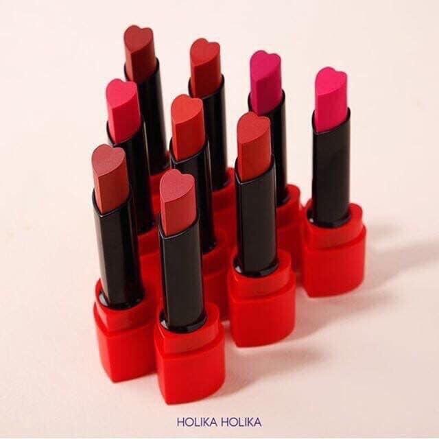 Son lì mềm mịn lâu trôi Holika Hàn Quốc
