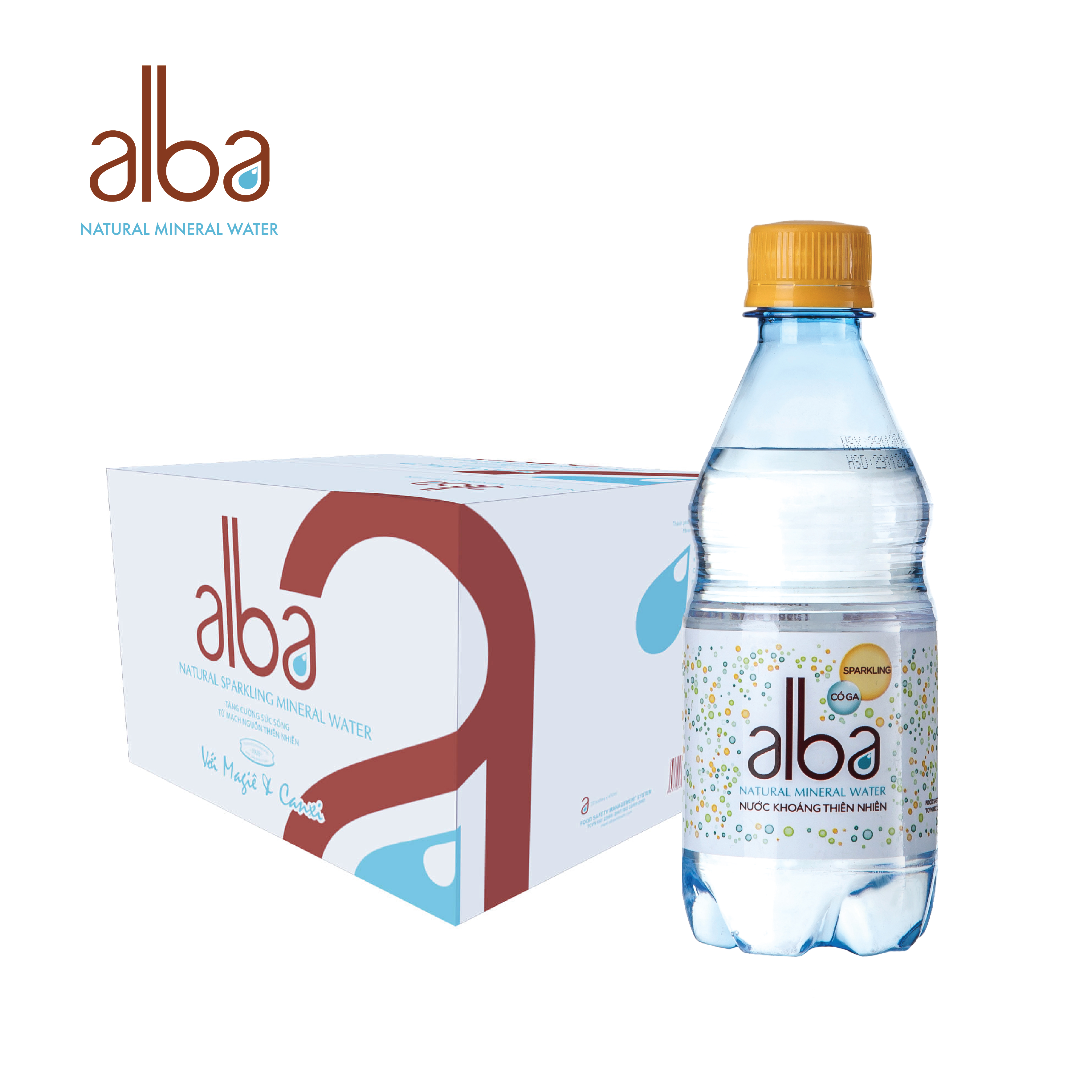 Alba Sparkling Mineral Water 350ml PET Bottle