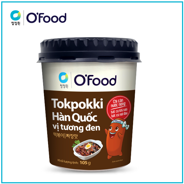 Tokbokki / Tokpokki Hàn Quốc O'Food vị tương đen 105 g