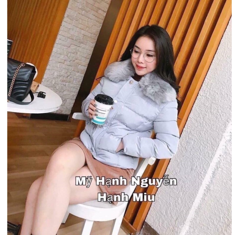 ÁO PHAO CỔ LÔNG SIÊU NHẸ NỮ