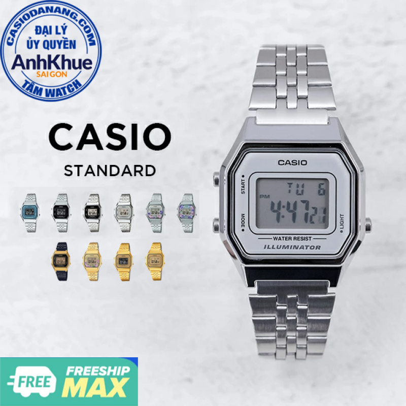 Đồng hồ nữ dây kim loại Casio Standard chính hãng Anh Khuê LA680 Series