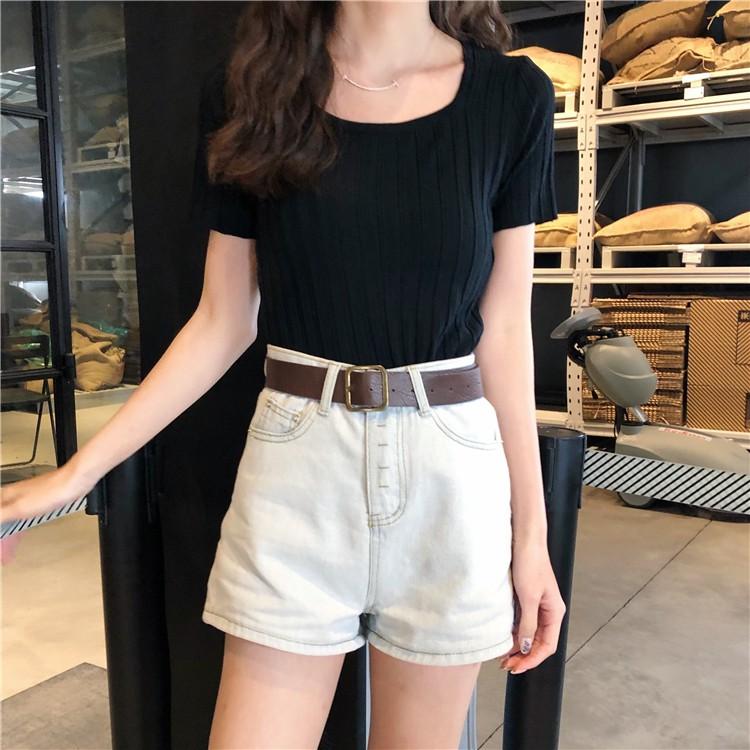 [HCM]ÁO THUN NỮ CỔ TRÒN FORM BODY