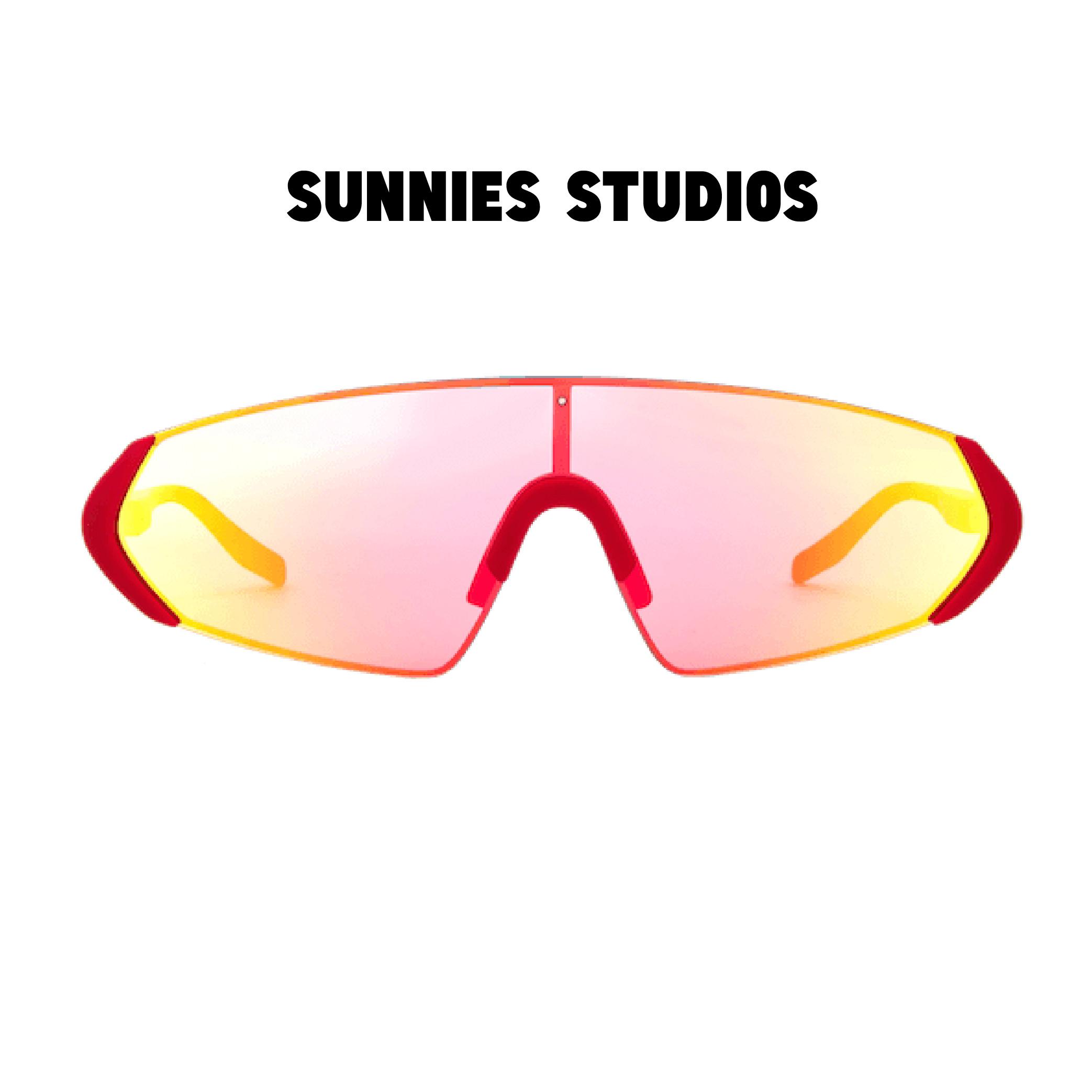 Kính mát Sunnies Studios Gọng Oversized Zero in Blaze