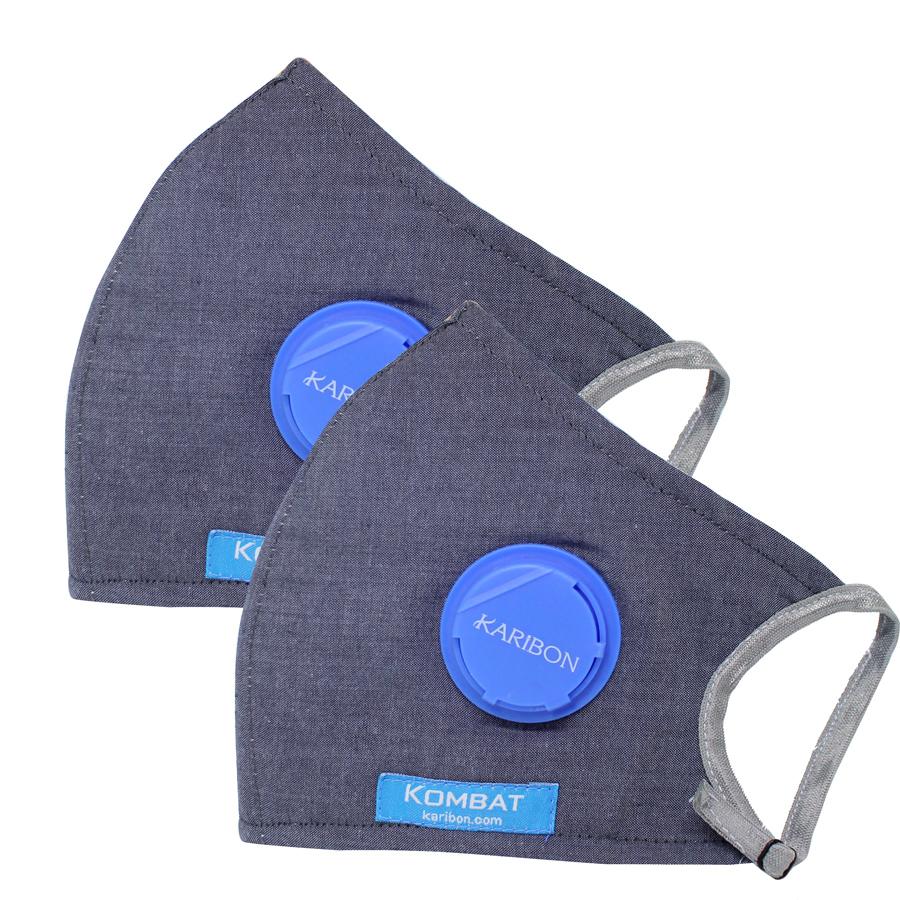 Combo 2 Khẩu trang vải Karibon Kombat lọc bụi mịn