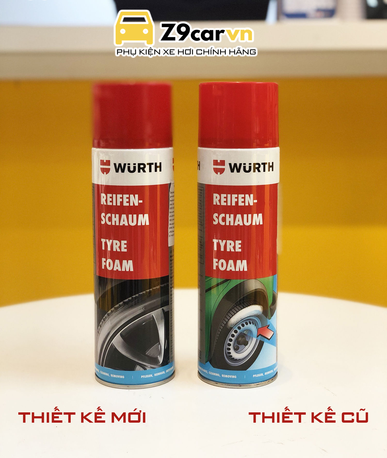 Xịt bóng lốp Wurth Tyre Foam