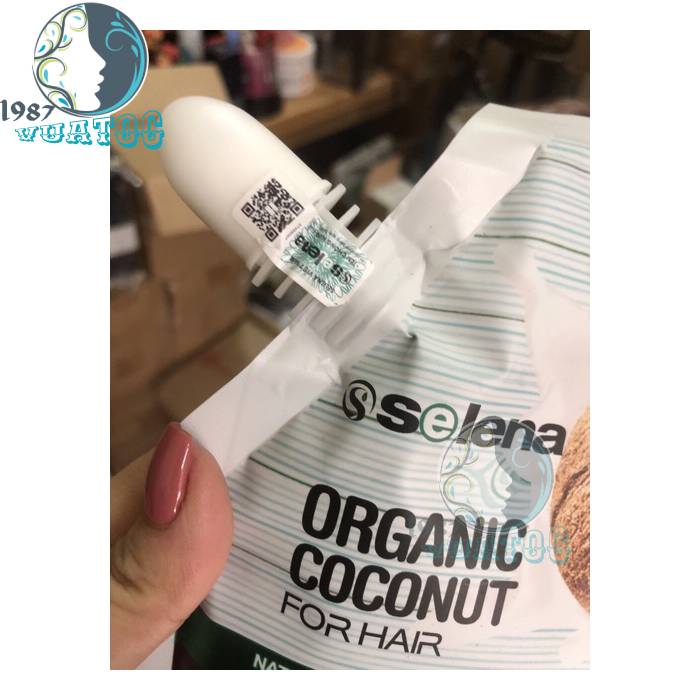 [Tặng Mũ ủ]Kem ủ tóc Dừa Selena organic mềm mượt 500ml