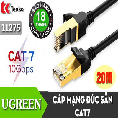 Cáp Mạng Đúc Sẵn Cat7 Dài 20m Ugreen 11275