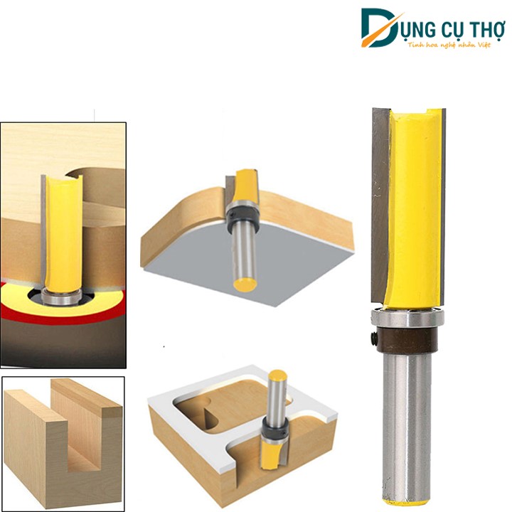 Mũi phay nền bi tì dưới 2 cánh 1/2*D19*H50mm