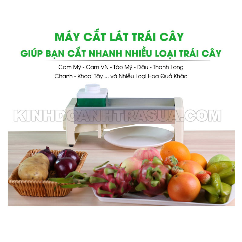 Máy Cắt Lát Trái Cây 15 Cấp Lưỡi Cắt