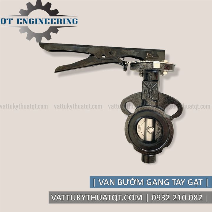 Van Bướm Gang Tay Gạt (SAMWOO KOREA-10K) - Phi 60mm - VATTUKYTHUATQT.COM