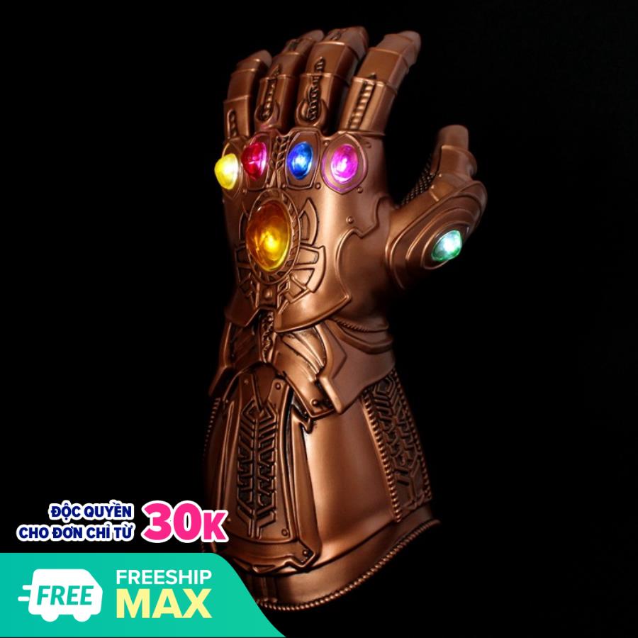 Găng Tay Vô Cực Nhựa Dẻo, Có Đèn LED Phát Sáng Hóa Trang Thanos Avengers Infinity Gauntlet Gloves, găng tay hulk
