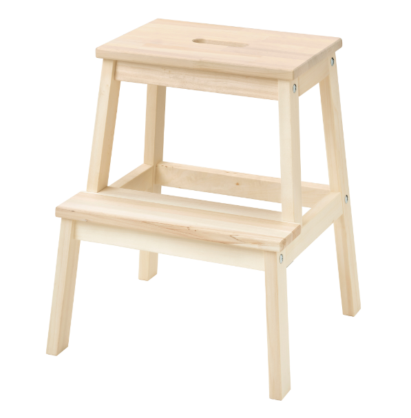 Ghế gỗ bậc thang BEKV M IKEA - Step stool, aspen, 50 cm