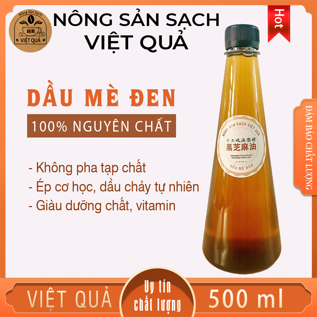 Dầu Mè Đen - chai 500ml