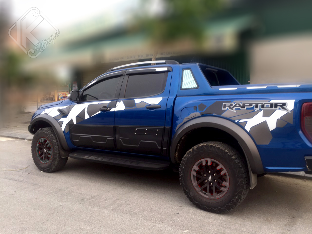 Decal dán xe Camo Raptor mix