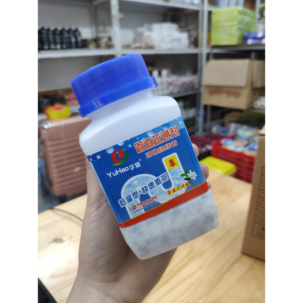 [ Combo 3 lọ ] Bột thông cống YuHao cực mạnh thộng tắc lavabo đường ống nước