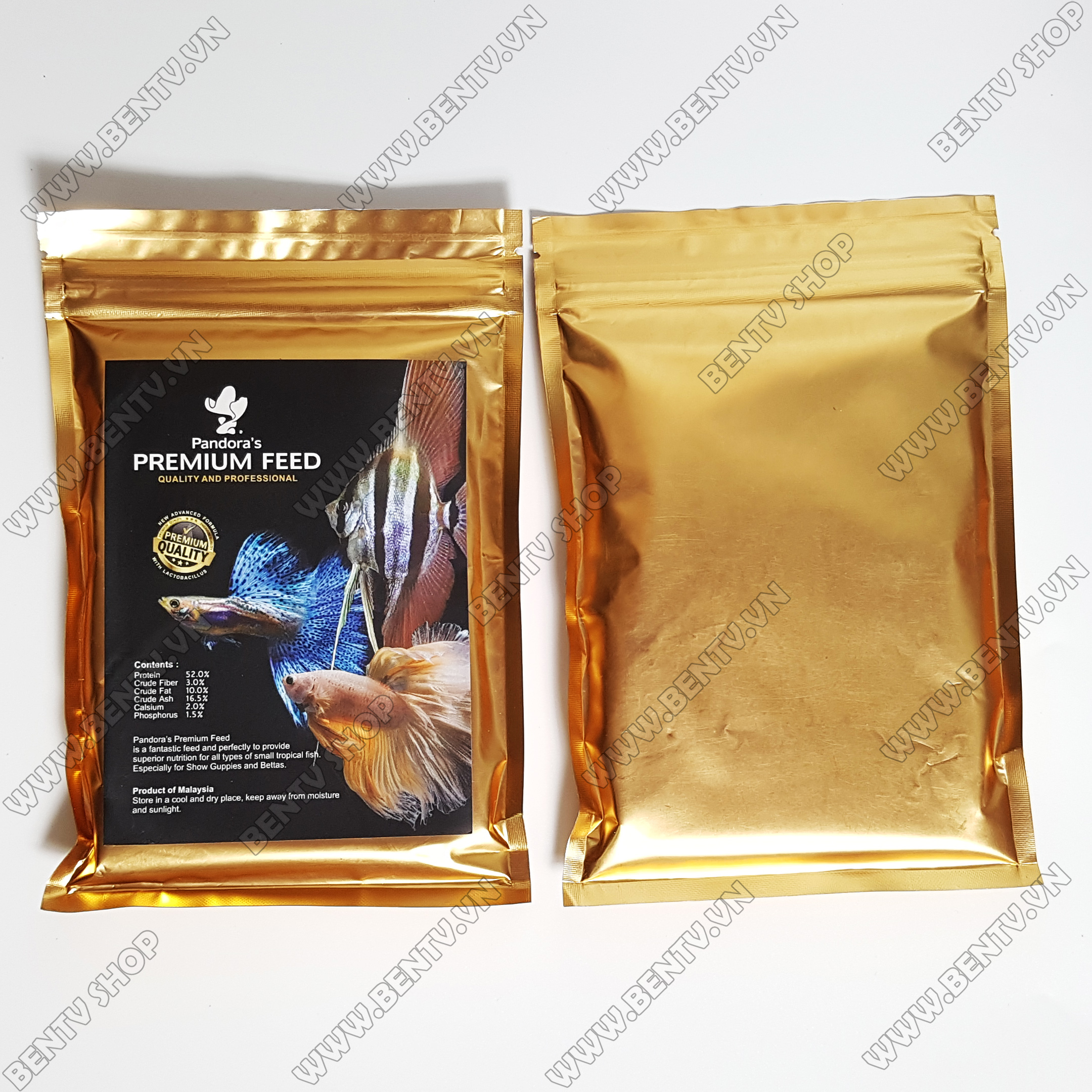 Cám Pandoras Gold - Thức Ăn Cho Cá Bảy Màu (100g)