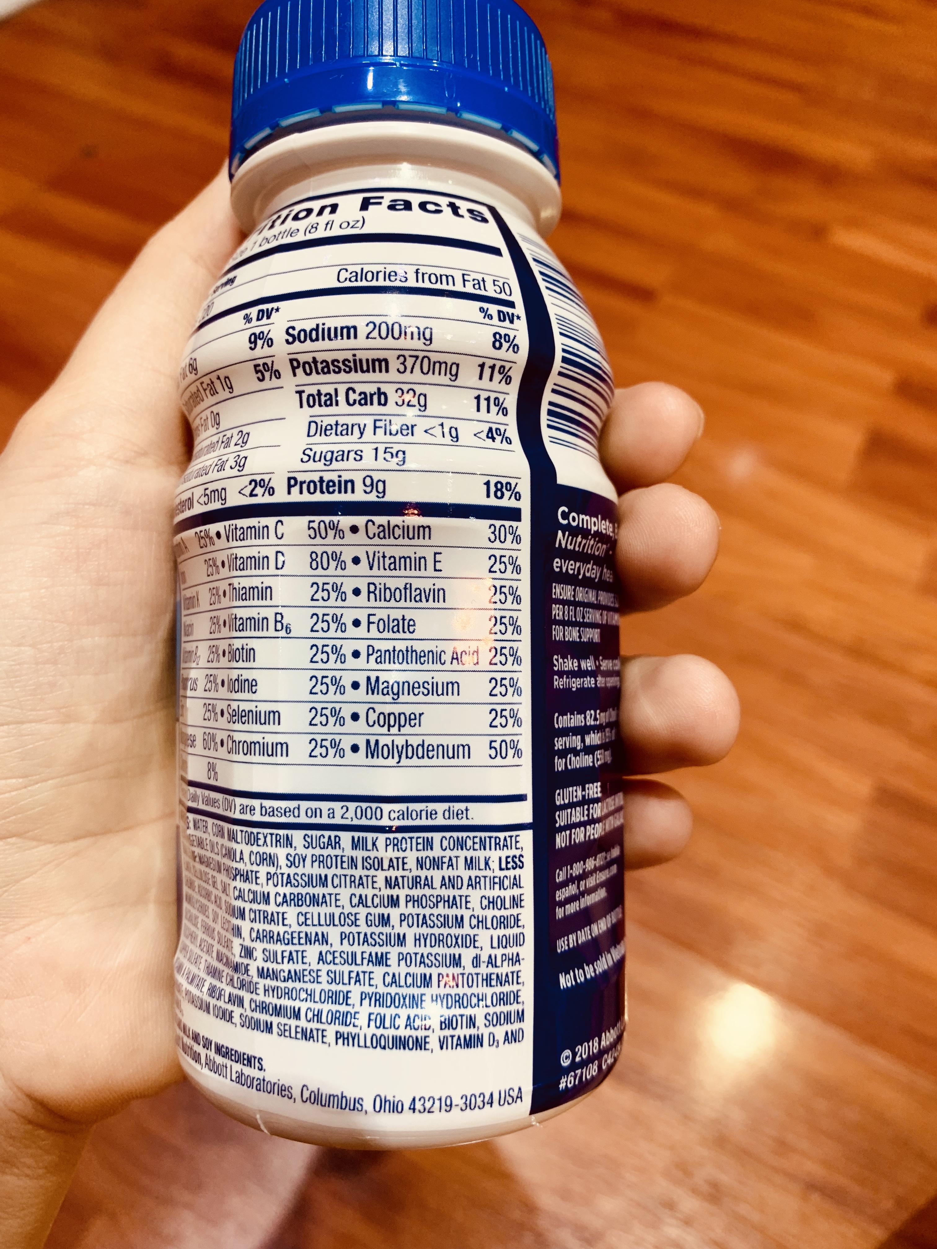 Sữa nước Ensure Original Nutrition Shake