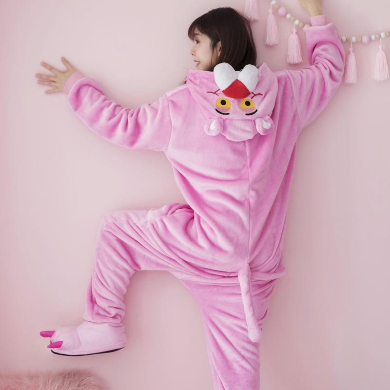 Bộ đồ thú pijama báo hồng