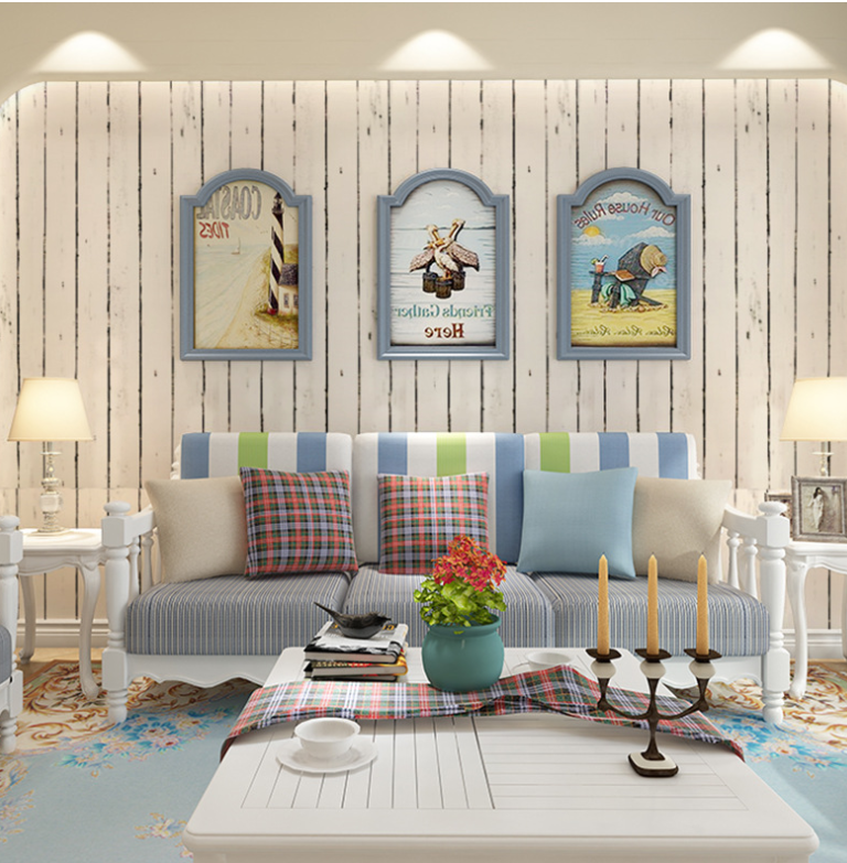 CUỘN 10M X 0.45M DECAL GIẤY DÁN TƯỜNG VÁN SỌC TRẮNG KEO SẴN BÓC DÁN AA095