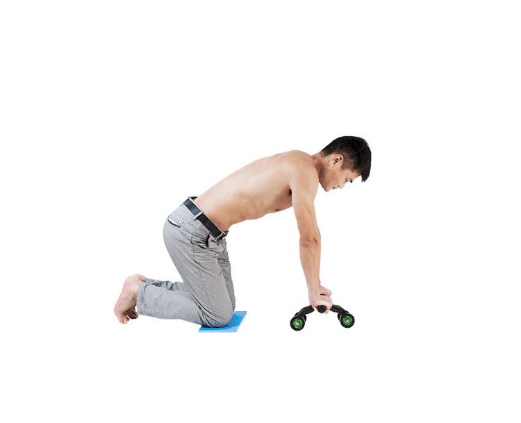 Con lăn tập cơ bụng 4 bánh