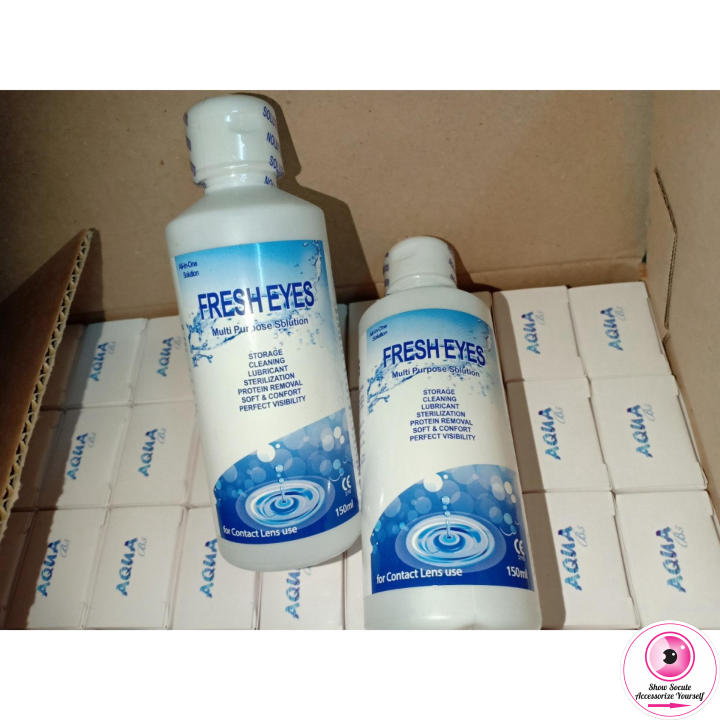 Nước ngâm lens fresh eyes - nice eye - aqua 150ml