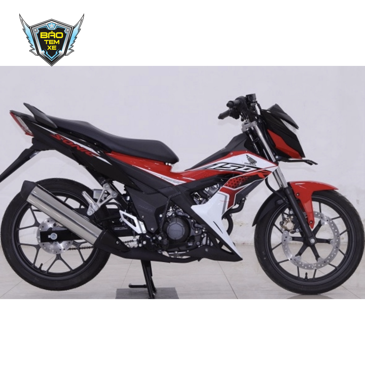[ FREE SHIP ] Tem rời xe sonic 150 trắng đỏ đen mới