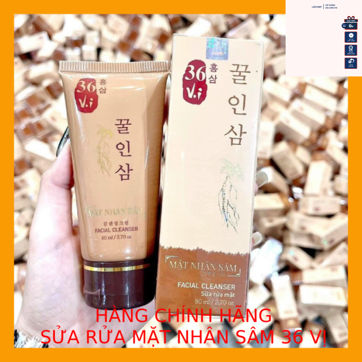 Sửa rửa mặt mật nhân Sâm 36 vị - 80ml Chính hãng Công ty