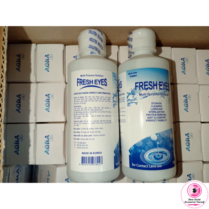 Nước ngâm lens kính áp tròng 150ml ( 1 chai )