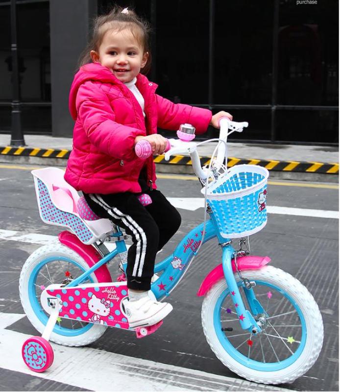 Mua Xe đạp cao cấp cho bé gái 4-7 tuổi - Size 14/16 inch