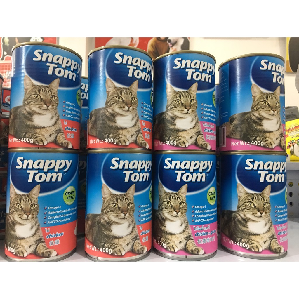 [HCM]THỨC ĂN CHO MÈO PATE SNAPPY TOM 400GR