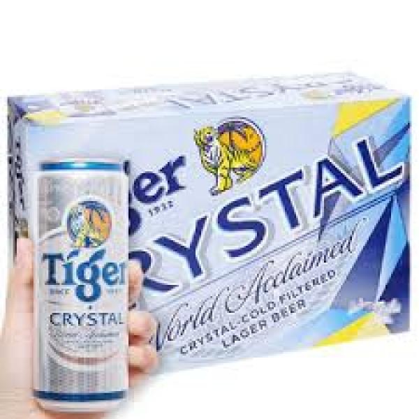 Bia tiger bạc thùng 24 lon 330ml (cao)