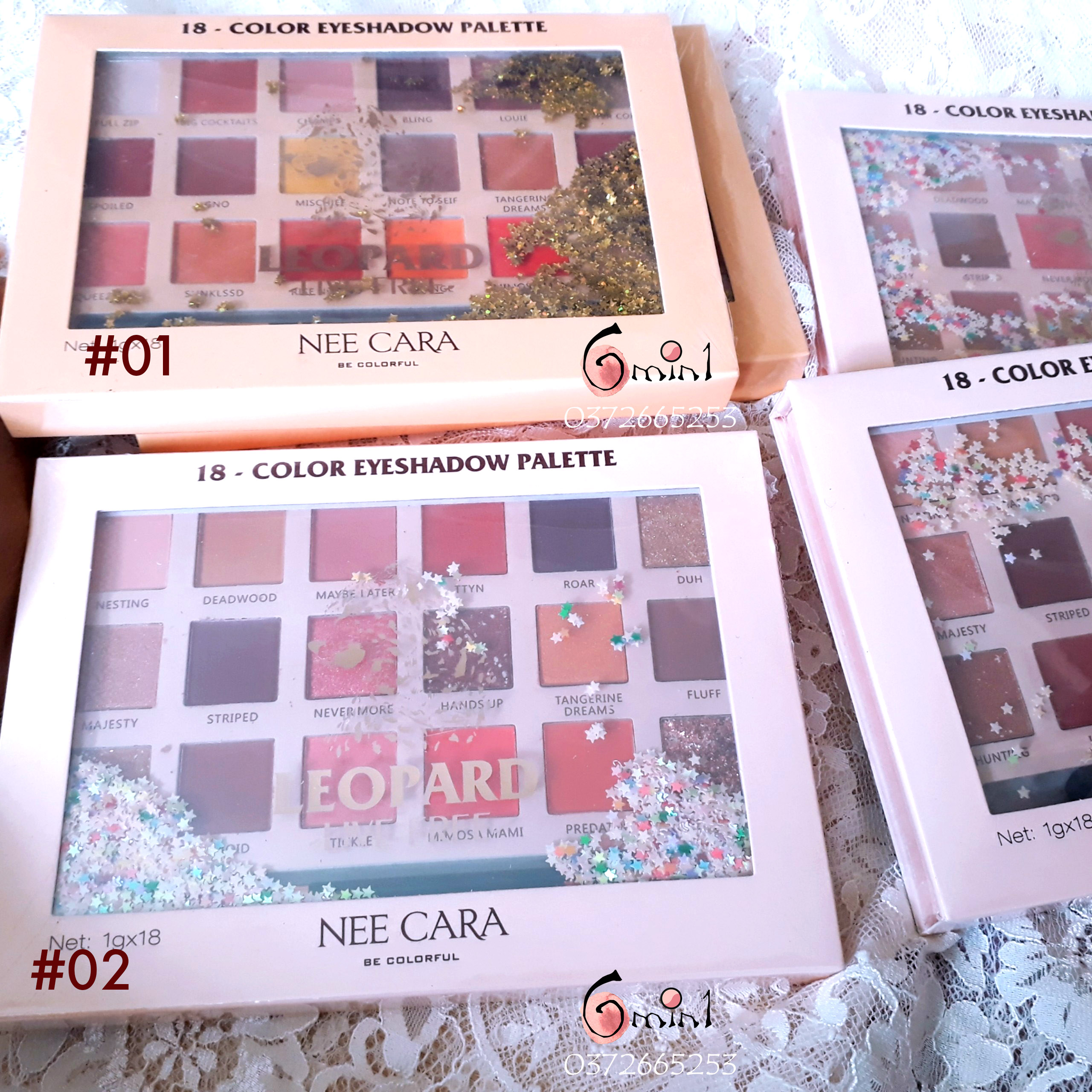 [New] Bảng Phấn Mắt Nee Cara Leopard Thái Lan 18 Ô Màu