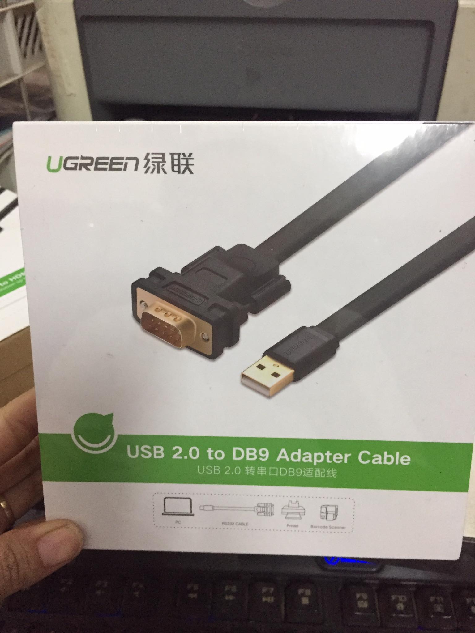 Cáp chuyển đổi USB to Com 2M chính hãng Ugreen 20218