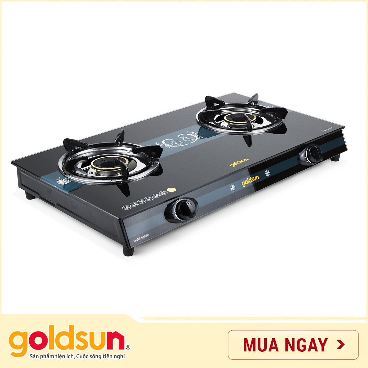 Bếp gas siêu tốc Goldsun BA2207