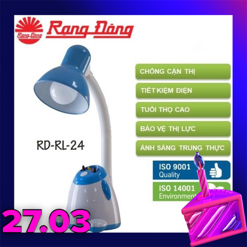 Đèn bàn LED học sinh chống cận, tiết kiệm điện Rạng Đông RD-RL-24.LED