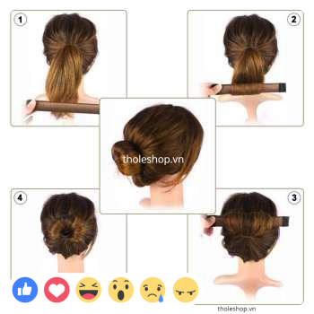 [HCM][SALE] Băng đô búi tóc nữ - Dụng cụ búi tóc nữ tiện lợi - Dụng cụ búi tóc củ tỏi - Dụng cụ tết tóc hình tròn linh hoạt
